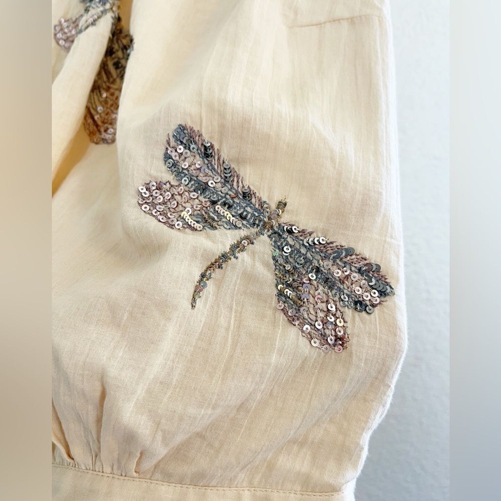 Free People “The garden embroidered crop top” Large. NWT - Picture 5 of 10